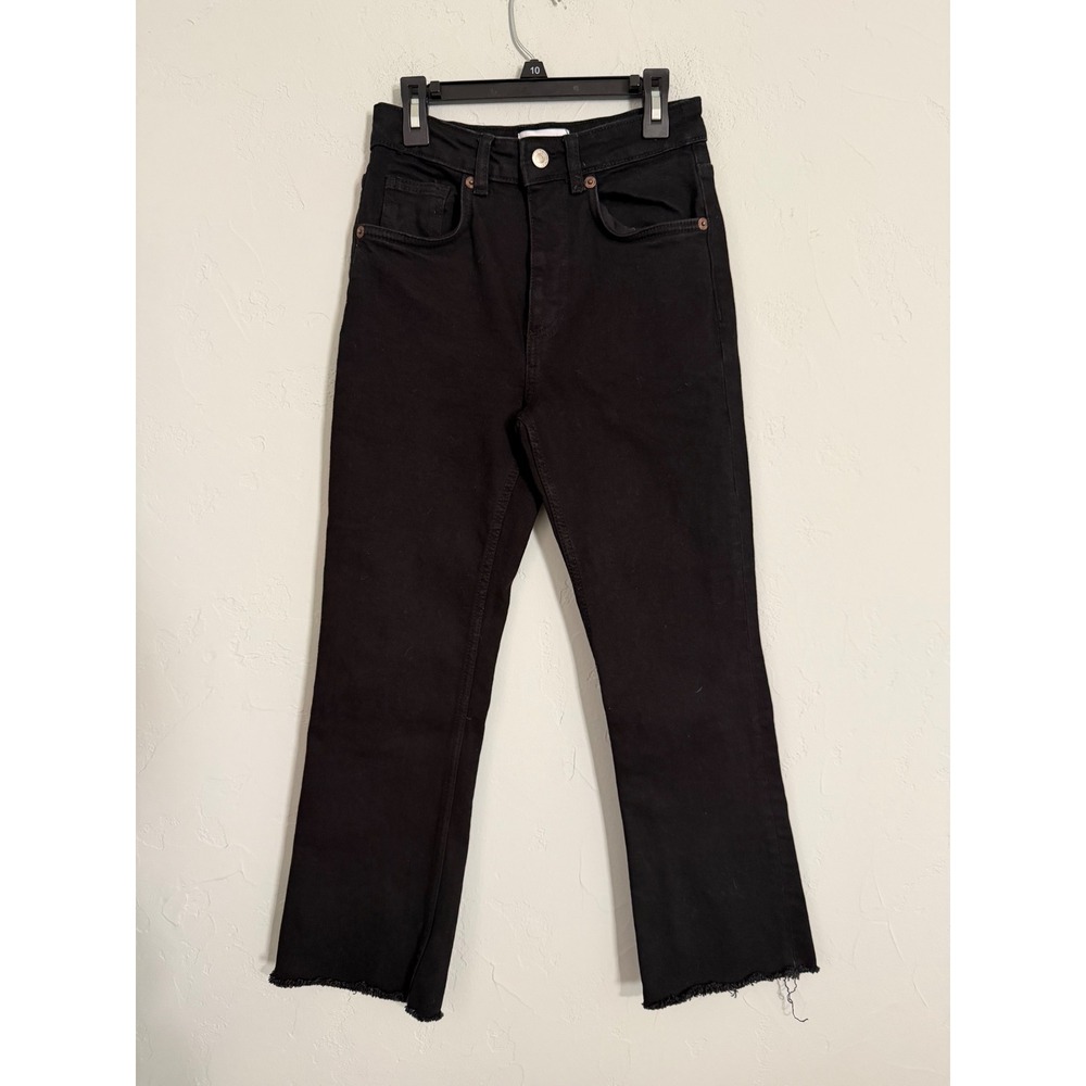 Zara Black Cropped Ankle Jeans